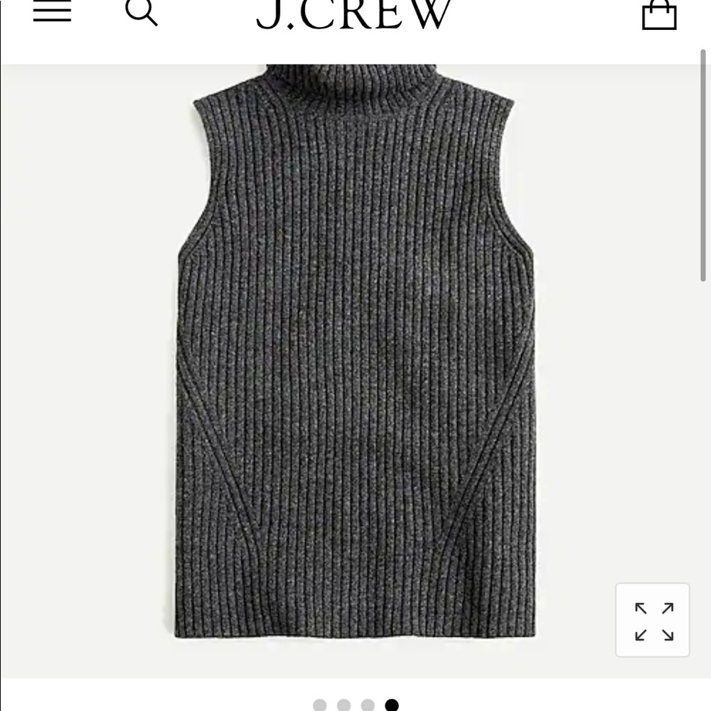 NWT jcrew turtleneck sleeveless sweater